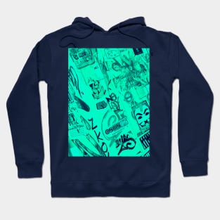 Green Street Art New York Stickers Hoodie